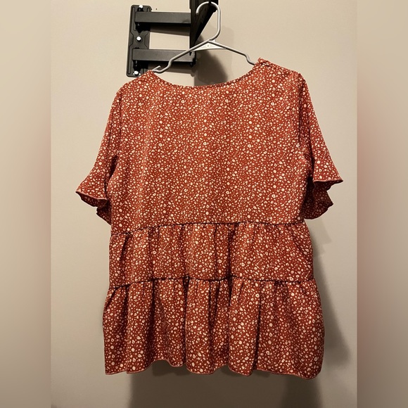 Pink Cheetah Print Shein Blouse - Picture 2 of 5